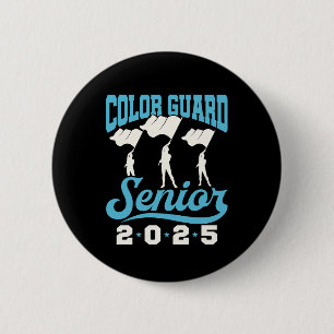 Macaron Rond 5 Cm Color Guard Senior 2025 Class Flags Graduation