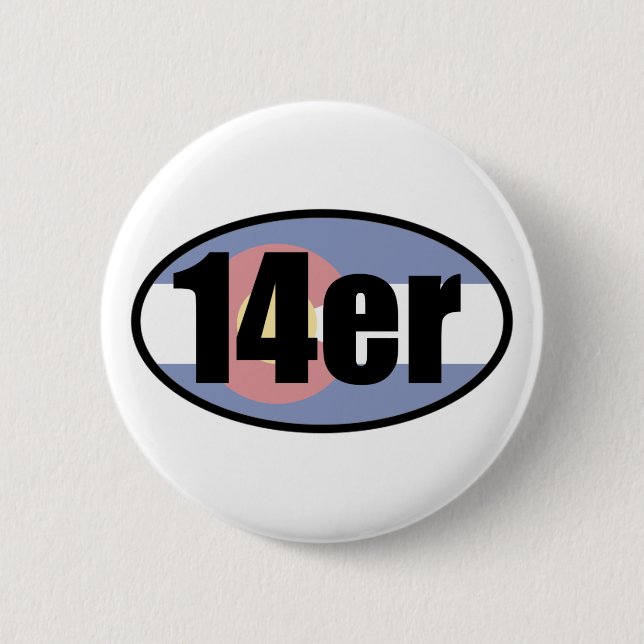 Macaron Rond 5 Cm Colorado 14ers (Devant)