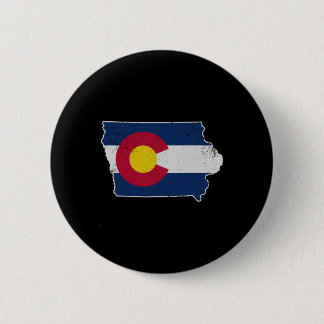 Macaron Rond 5 Cm Colorado Flag Iowa Transplant Home Vacation Family