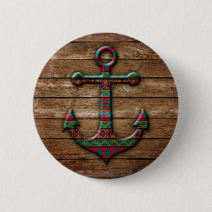Macaron Rond 5 Cm Colorful Anchor