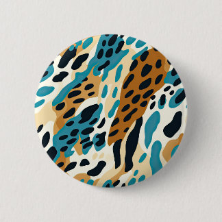 Macaron Rond 5 Cm Colorful Animal Print 09