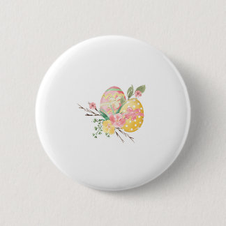 Macaron Rond 5 Cm Colorful Easter Egg Button