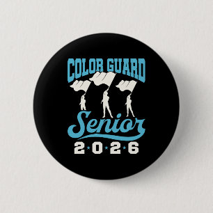 Macaron Rond 5 Cm Colour Guard Senior Class of 2026 Graduation
