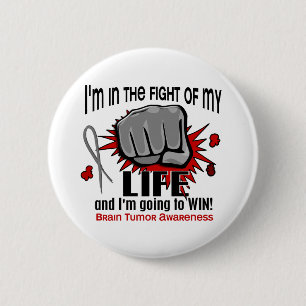 Macaron Rond 5 Cm Combat de ma tumeur cérébrale de la vie 2