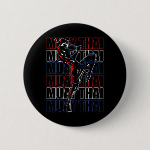 Macaron Rond 5 Cm Combattant Muay Thai Sports Arts Martiaux Mma Thaï