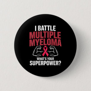 Macaron Rond 5 Cm Combattre le myélome multiple superpuissance comba