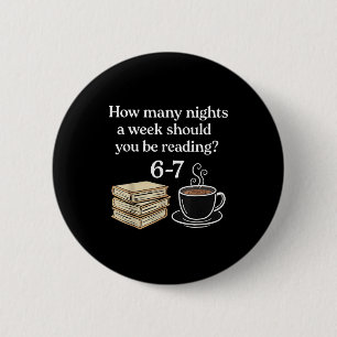 Macaron Rond 5 Cm Combien de nuits 6 7 Meme Drôle Amateurs de livres