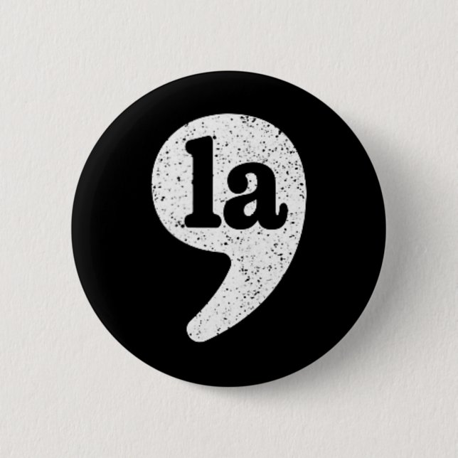 Macaron Rond 5 Cm Comma La Kamala Harris Coma La President 2024 Elec (Devant)