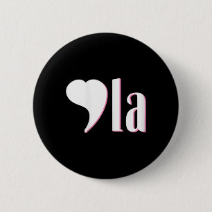 Macaron Rond 5 Cm Comma La Kamala Harris Funny Democrat Support 2020