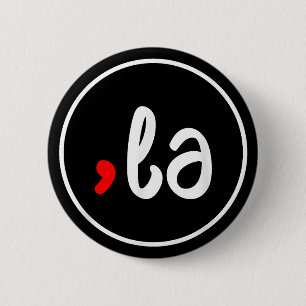 Macaron Rond 5 Cm Comma + La Kamala Harris Présidente 2024