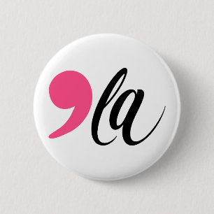 Macaron Rond 5 Cm Comma La Pink Madame la Présidente Kamala Harris 2