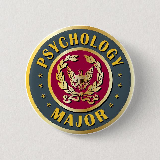 Macaron Rond 5 Cm Commandant de psychologie (Devant)