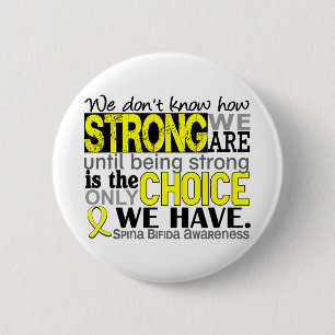 Macaron Rond 5 Cm Comme nous forts sommes spina bifida