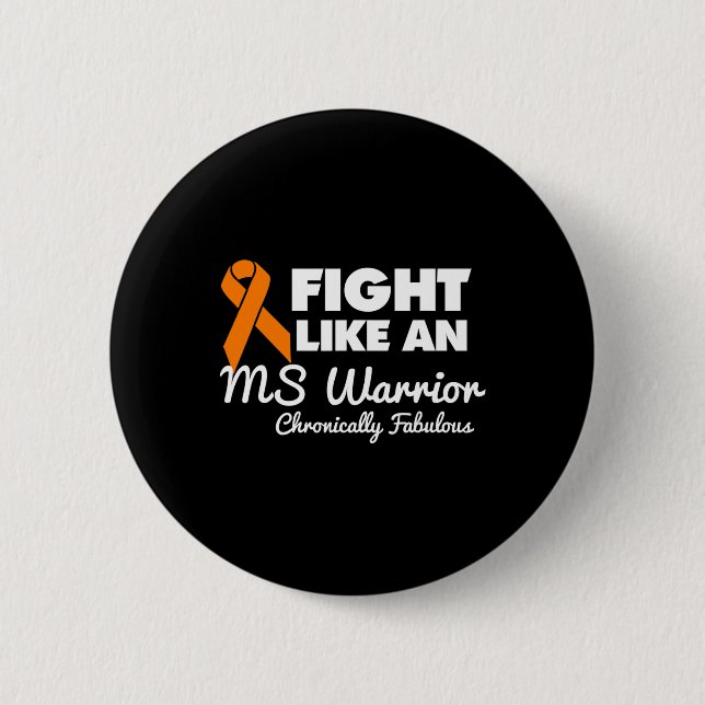 Macaron Rond 5 Cm Comme Une Ms Warrior (Devant)