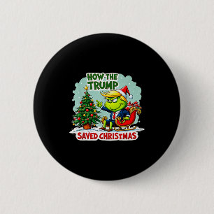 Macaron Rond 5 Cm Comment Trump a sauvé Noël Drôle de Noël Trump