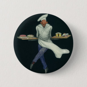 Macaron Rond 5 Cm Commerce alimentaire vintage, boulanger avec desse