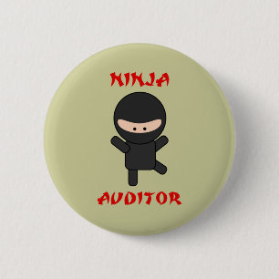 Macaron Rond 5 Cm commissaire aux comptes de ninja