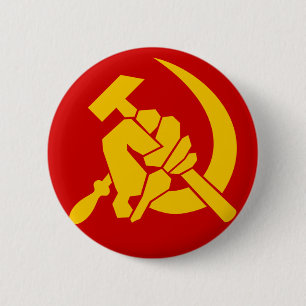 MACARON ROND 5 CM COMMUNISME