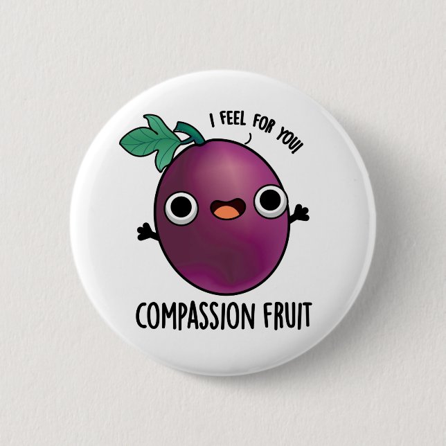 Macaron Rond 5 Cm Compassion Fruit Funky Passion Fruit Pun (Devant)