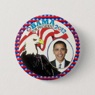 Macaron Rond 5 Cm Conception 2012 d'Obama Eagle