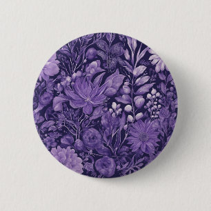 Macaron Rond 5 Cm Conception botanique élégante Purple Dream inspiré