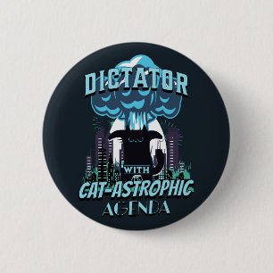 Macaron Rond 5 Cm Conception Catastrophique Funny Chat