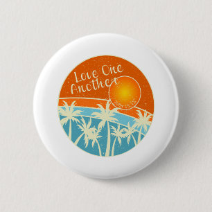 Macaron Rond 5 Cm Conception chrétienne d'amour les uns les autres