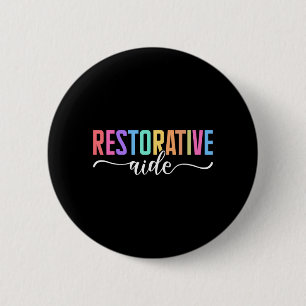 Macaron Rond 5 Cm Conception d'aide réparatrice Unisexe-Adultes Noir