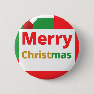 Macaron Rond 5 Cm conception de célébration de joyeux noël sur