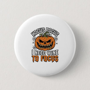 Macaron Rond 5 Cm Conception de chemise Halloween Citrouille Vin Hoc