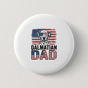 Macaron Rond 5 Cm Conception de chemise pour chien vintage patriotiq