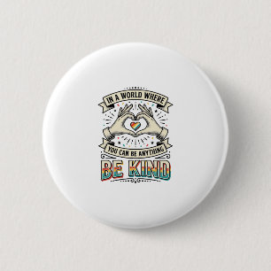 Macaron Rond 5 Cm Conception de chemise vintage à mains en forme de 
