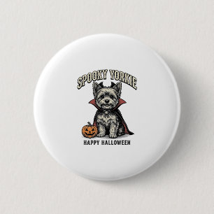 Macaron Rond 5 Cm Conception de chemise vintage de chien de Yorkie e
