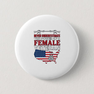 Macaron Rond 5 Cm Conception de chemise vintage patriotique de pouvo