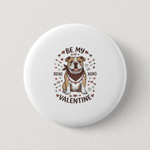 Macaron Rond 5 Cm Conception de chemise vintage Saint-Valentin Bulld