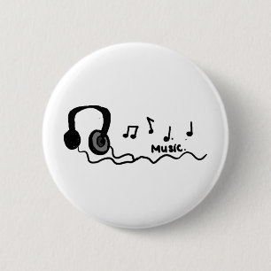 Macaron Rond 5 Cm Conception de cool de musique !