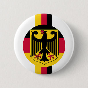 Macaron Rond 5 Cm Conception de couleurs du Deutschland Fussball