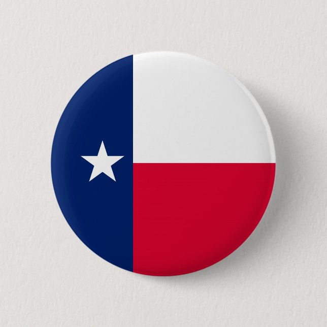 Macaron Rond 5 Cm Conception de drapeau d'état du Texas (Devant)