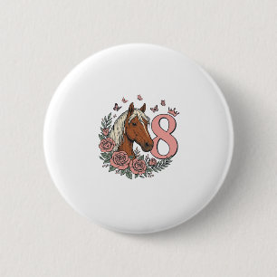 Macaron Rond 5 Cm Conception de gravure vintage florale pour les 8 a
