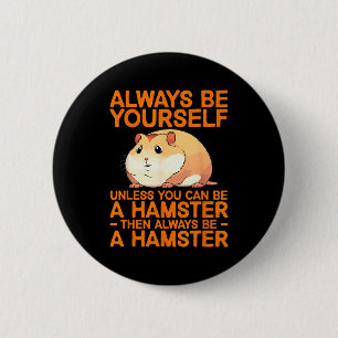Macaron Rond 5 Cm Conception de hamster mignon pour hommes femmes en