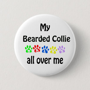 Macaron Rond 5 Cm Conception de la marche de Collie