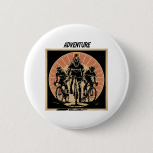 Macaron Rond 5 Cm Conception de l'équipe du club cycliste pour homme