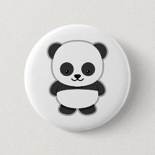 Macaron Rond 5 Cm Conception de Panda Mignon