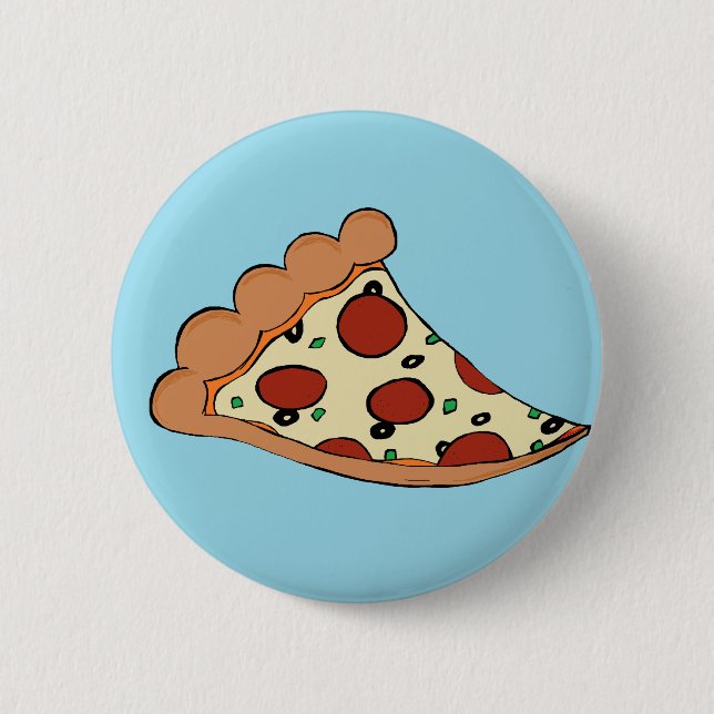 Macaron Rond 5 Cm Conception de pizza (Devant)