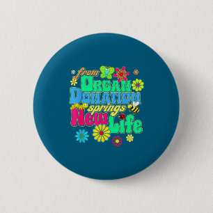 Macaron Rond 5 Cm Conception de survivant de nouvelle vie de don d'o