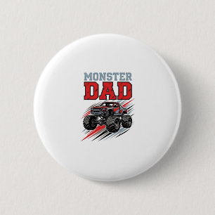 Macaron Rond 5 Cm Conception de T-shirt de camion monstre vintage de