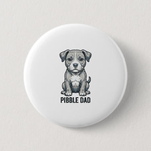 Macaron Rond 5 Cm Conception de t-shirt de chien de gravure vintage