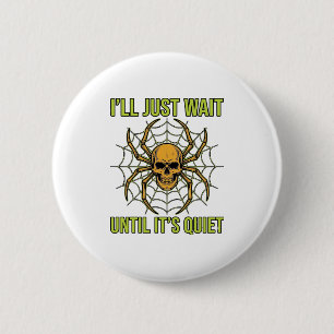 Macaron Rond 5 Cm Conception de T-Shirt Halloween drôle de crâne vin