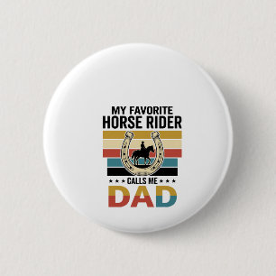 Macaron Rond 5 Cm Conception de t-shirt Mon cavalier de cheval préfé