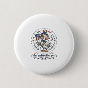 Macaron Rond 5 Cm Conception de T-shirt Patriotique Vintage Independ